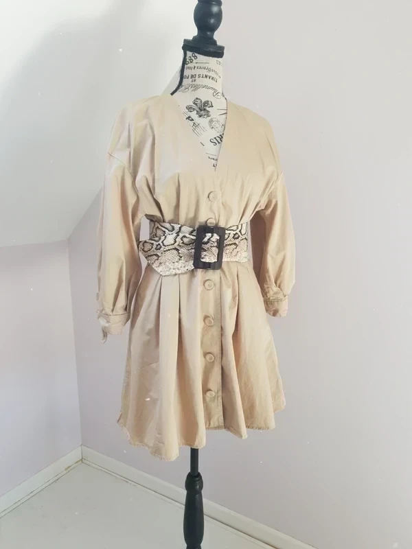 🤍 Vestido beige 100 % algodón – Zara – T. S/M – Muy buen estado – photo 7